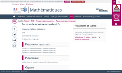 Dubase Somme De Nombres Cons Cutifs