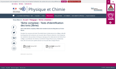 Dubase T Che Complexe Tests D Identification Des Ions